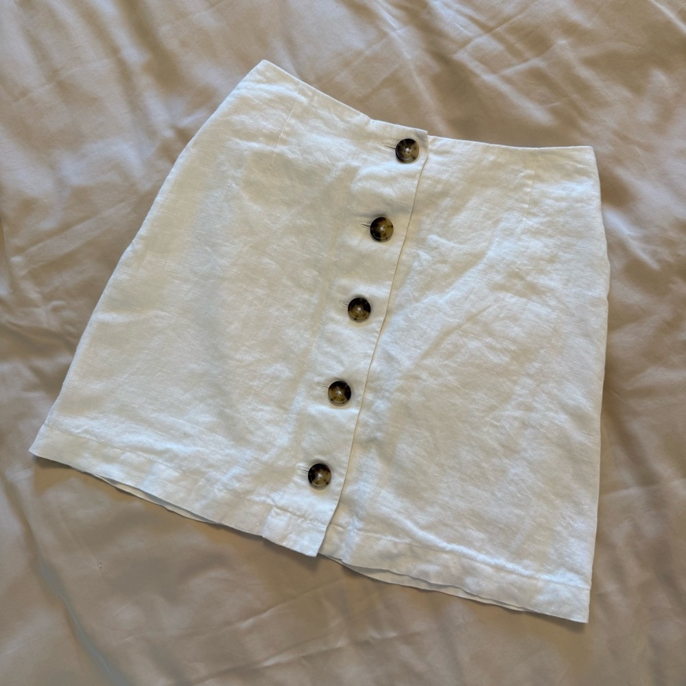 Aritzia Wilfred Lachlan Linen Mini Skirt, 00